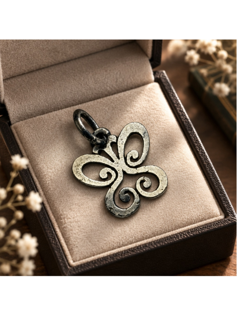 James Avery Sterling Silver Retired Spring Butterfly Charm COA